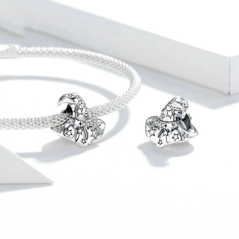 (image for) Pandora Style Silver Sorting Hat Charm - SCC1621 - View 2