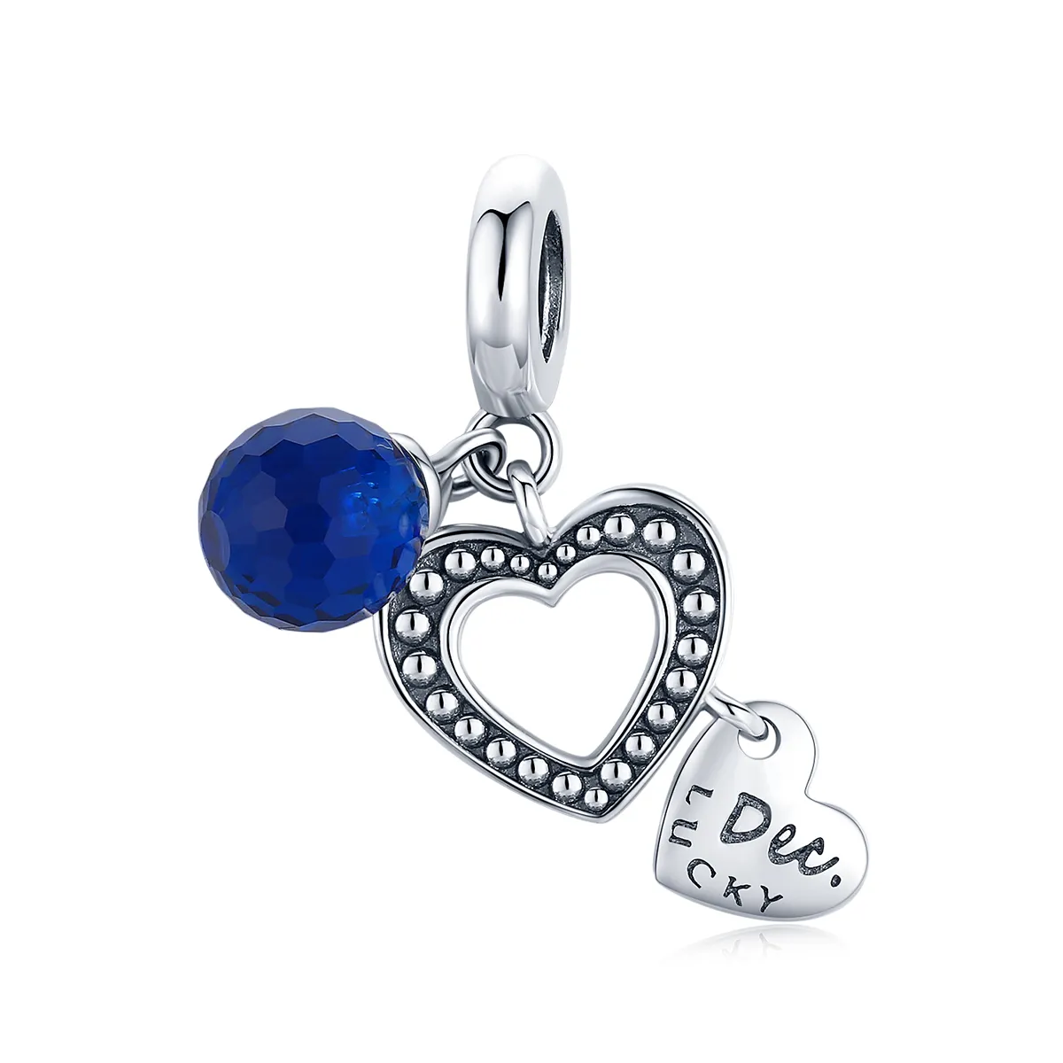 pandora style silver lucky december dangle scc1721