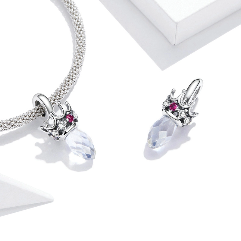 (image for) Pandora Style Silver Crown Dangle - SCC1772 - View 2