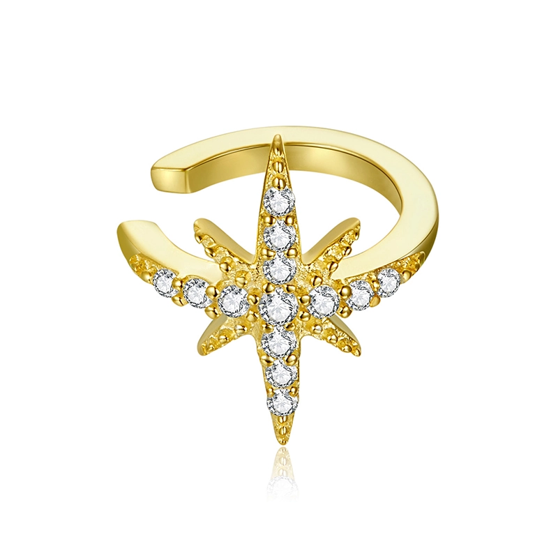 (image for) Pandora Style 18ct Gold Plated Polaris Ear clip - SCE999-B - Product Image