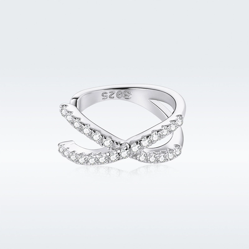 (image for) Pandora Style Silver Cross Ear clip - SCE997-A - View 3