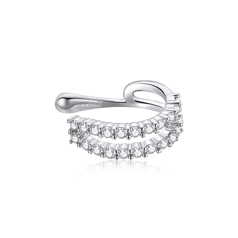 (image for) Pandora Style Silver Dazzling Ear clip - SCE904 - Product Image