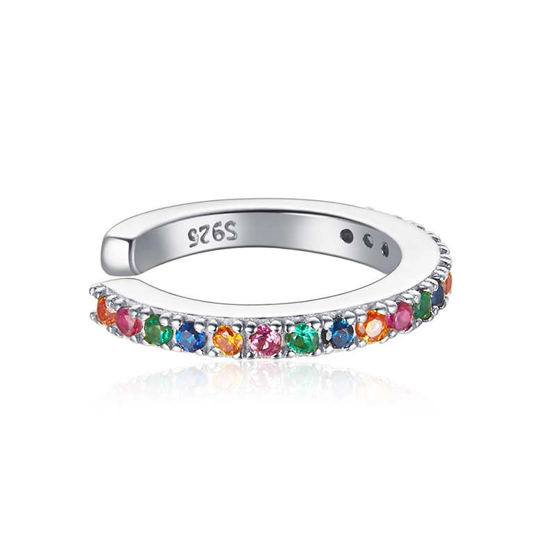 (image for) Pandora Style Silver Rainbow Ear clip - SCE993-A - Product Image