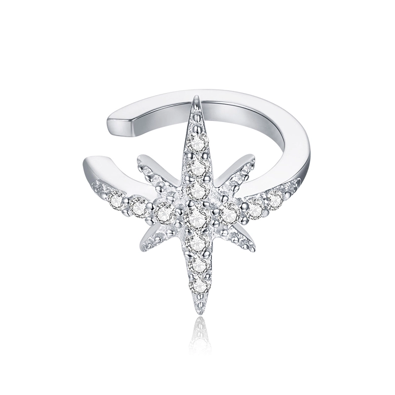(image for) Pandora Style Silver Star Ear clip - SCE999-A - Product Image