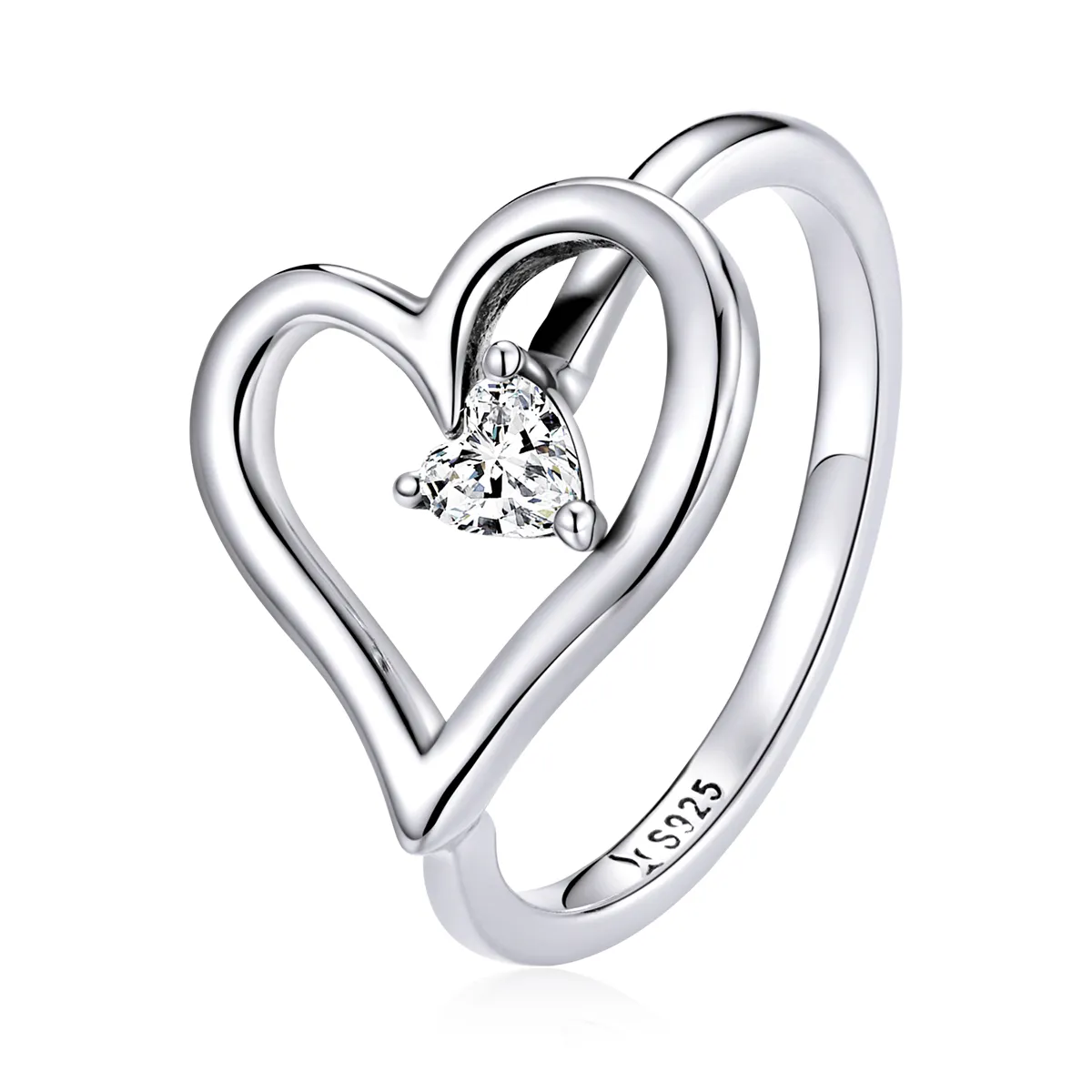 pandora style silver shining wish ring scr700