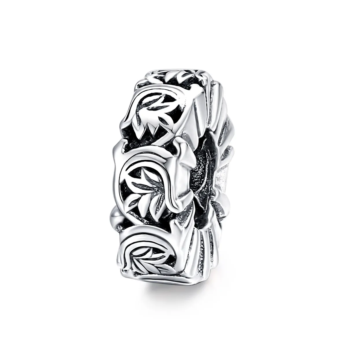 pandora style silver vintage vines spacer charm scc1601