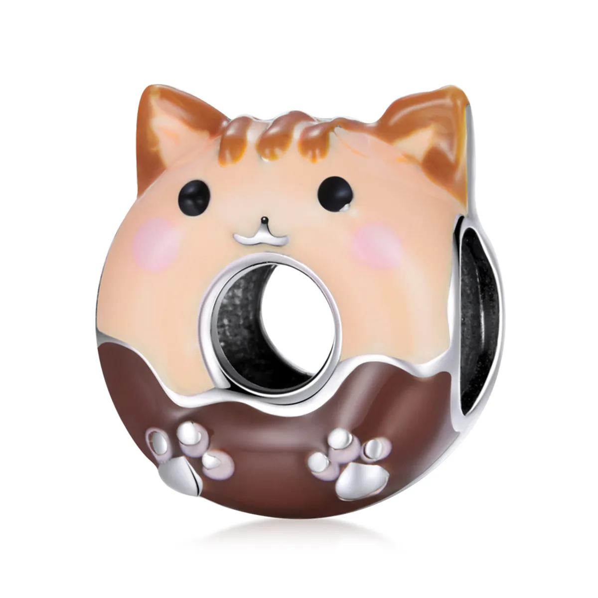 Pandora Style Kitty Donuts Charm - SCC1877