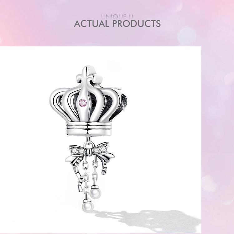 (image for) Pandora Style Crown Bow Charm - SCC2259 - View 9