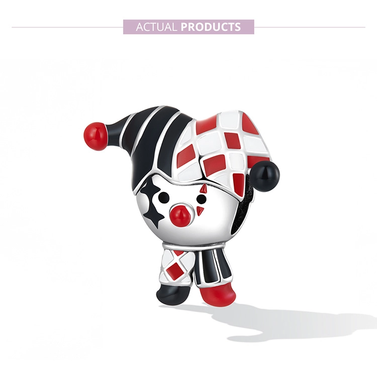 (image for) Pandora Style Poker Clown Charm - SCC2237 - View 7