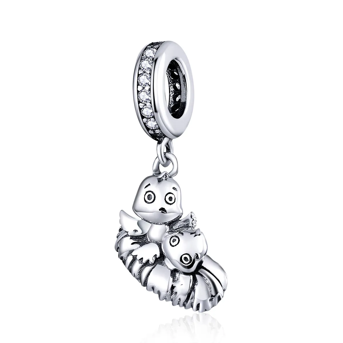 pandora style cartoon bird dangle scc1522