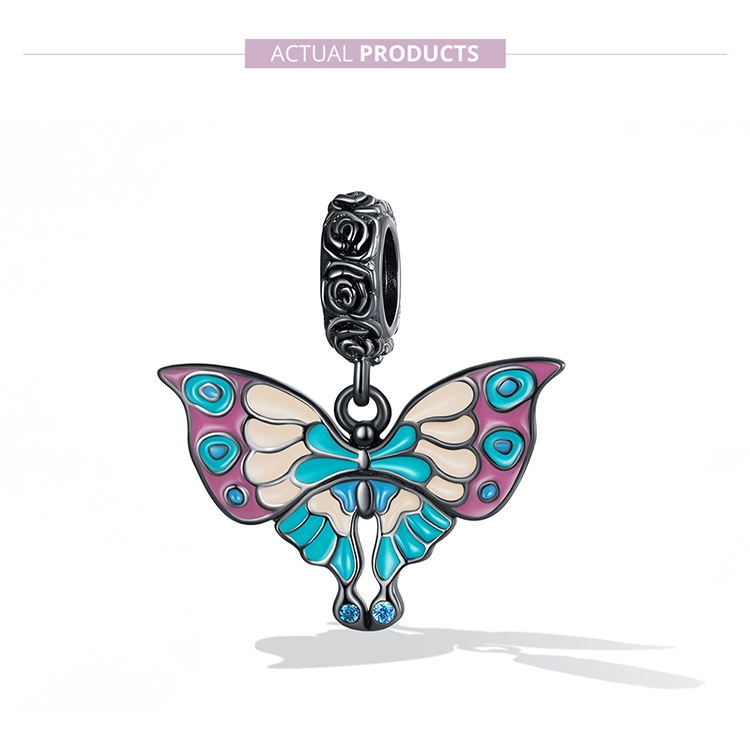 (image for) Pandora Style Artistic Butterfly Dangle - SCC2240 - View 7
