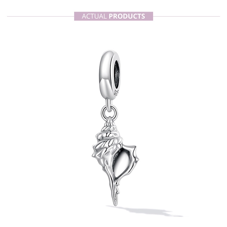 (image for) Pandora Style Silver Conch Dangle - SCC2235 - View 7