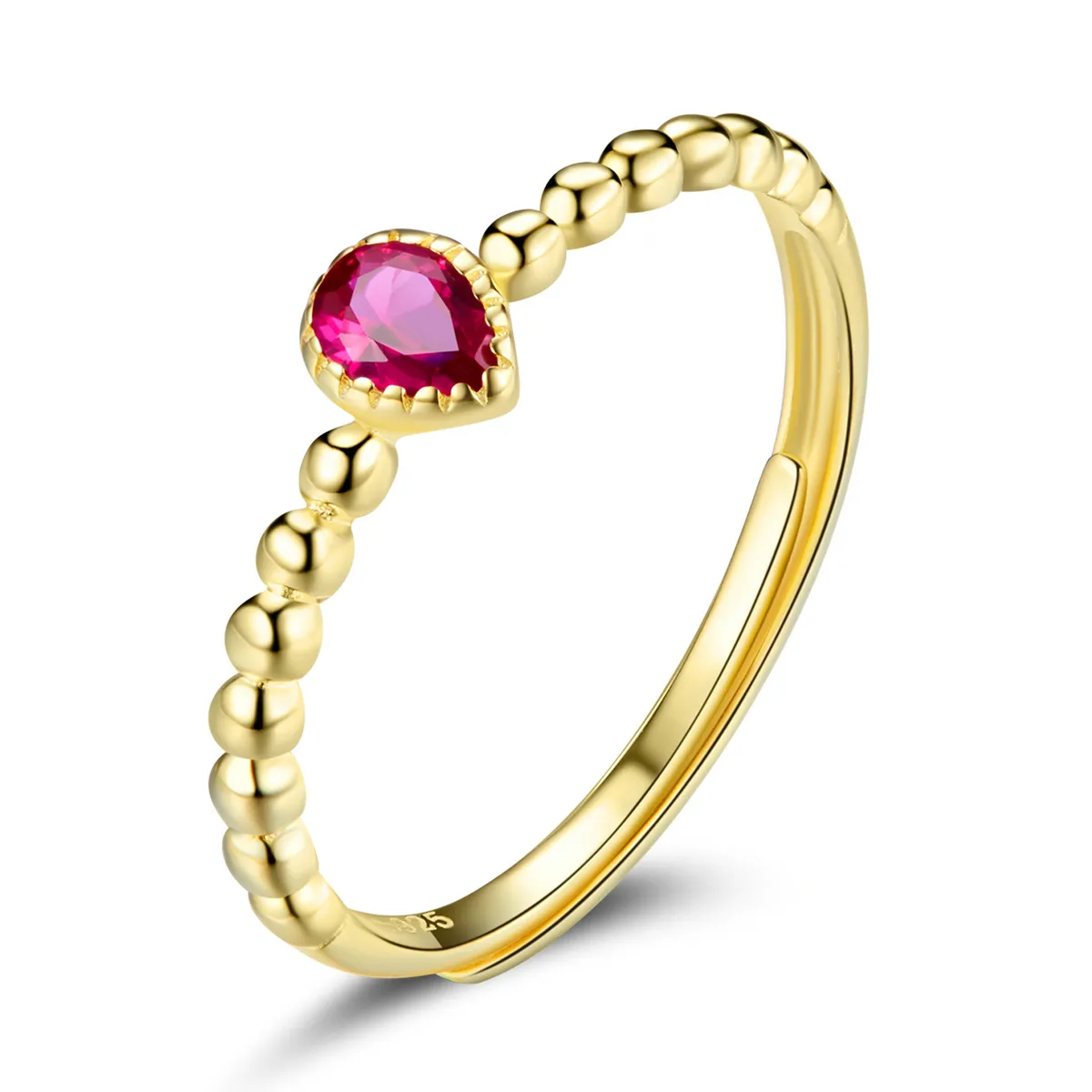 Pandora Style Rose Water Drop Ring - SCR745