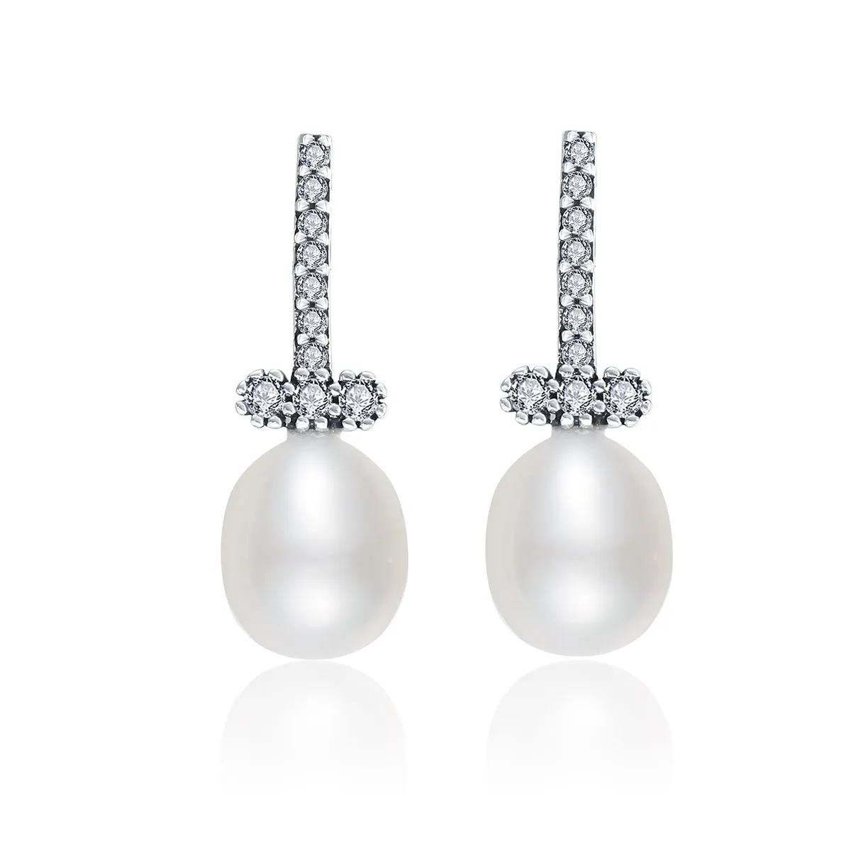 pandora style quiet light stud earrings vse100