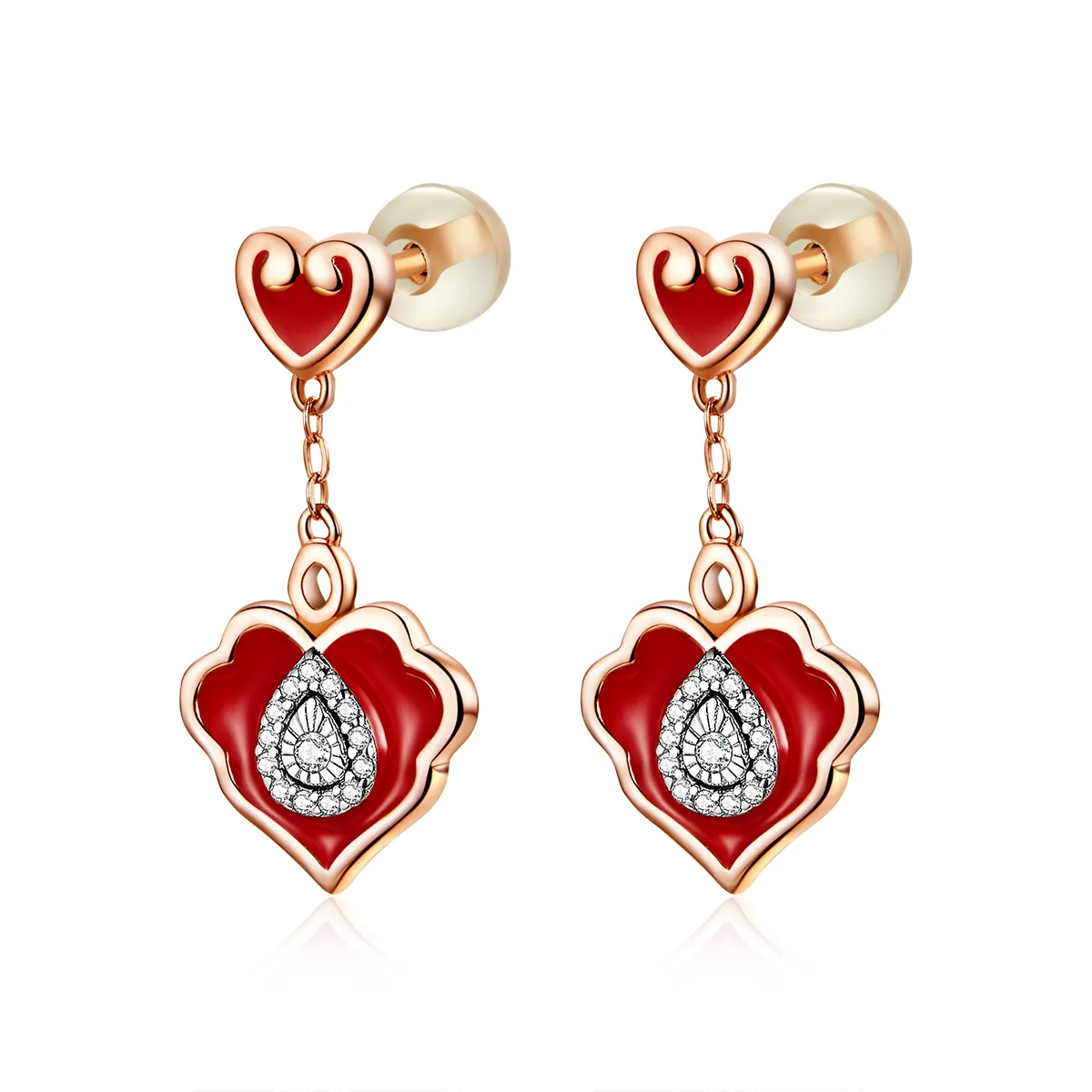 Pandora Style Wishful Lines Stud Earrings - BSE324