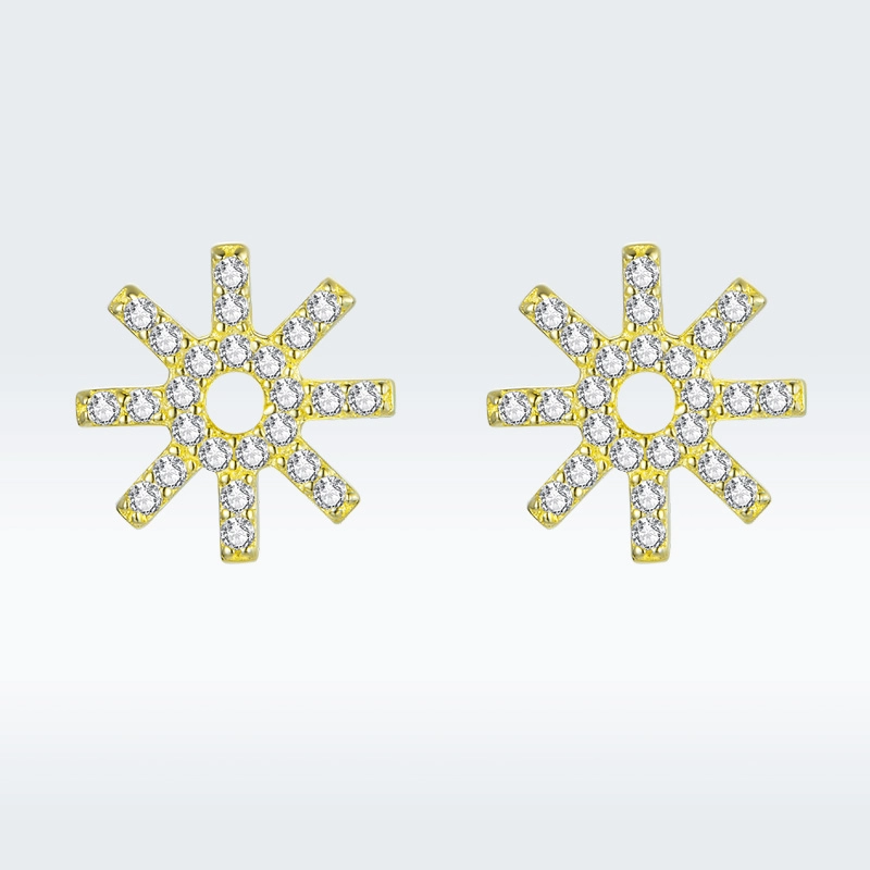 (image for) Pandora Style Star Stud Earrings - BSE257 - View 2