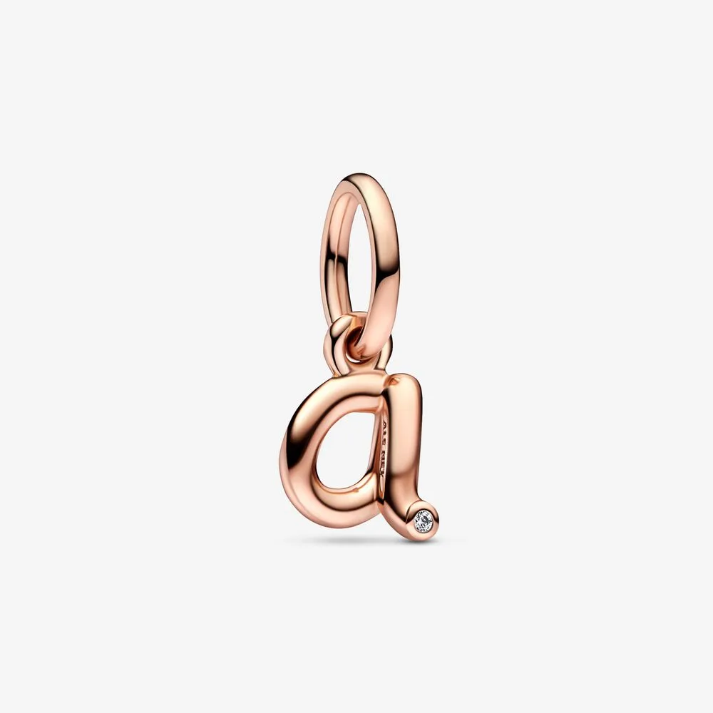pandora letter a script alphabet dangle charm 782531c01