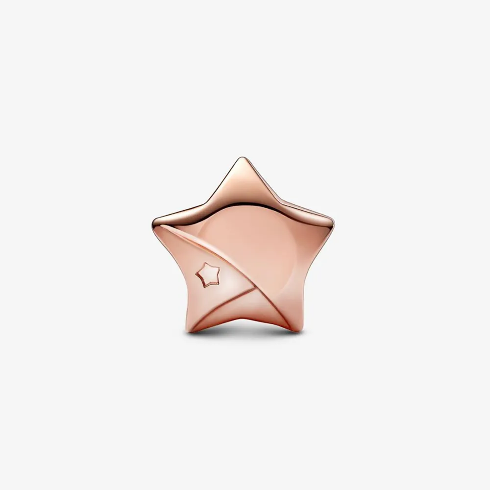pandora rose gold luck star charm 782484c01