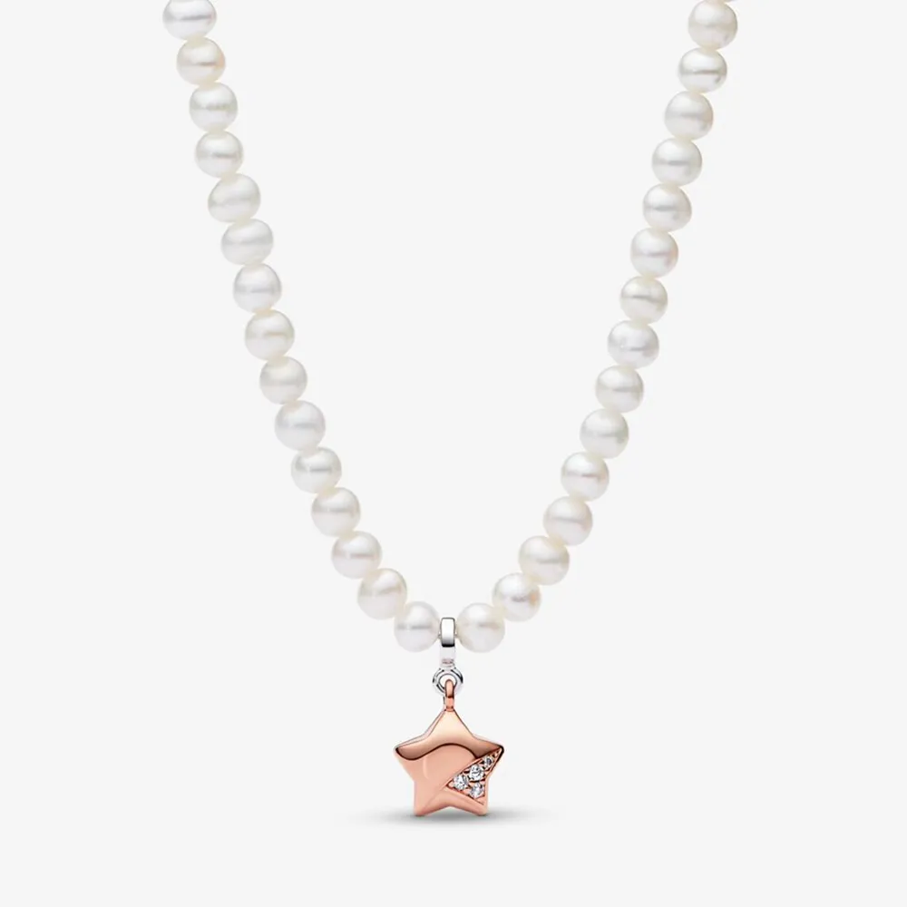 PANDORA Rose Gold Lucky Star Necklace - 382489C01-45