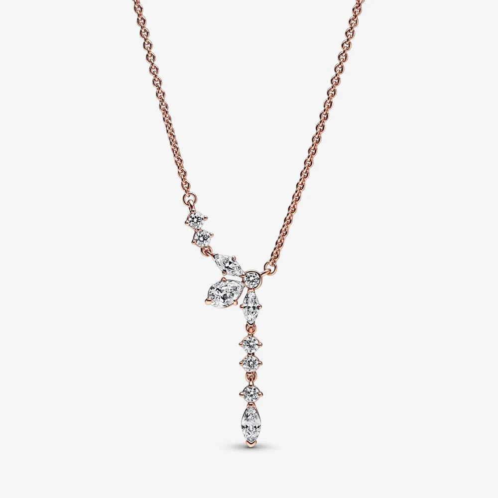 PANDORA Sparkling Herbarium Cluster Drop Collier Necklace - 382386C01