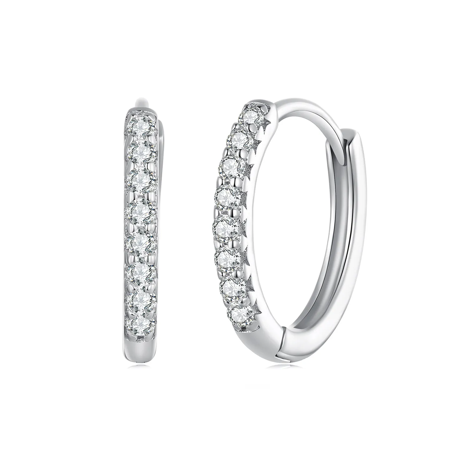 pandora style fine moissanite hoops earrings mse022