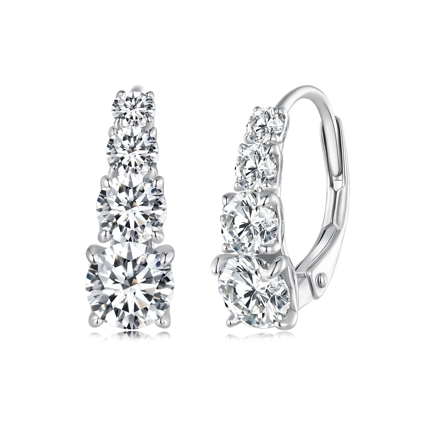 pandora style moissanite hoops earrings mse023