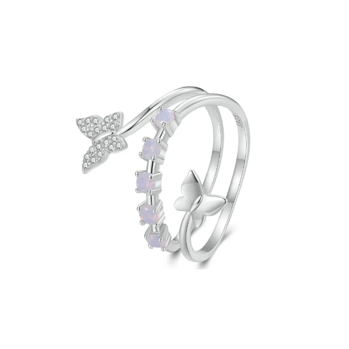 pandora style double ring bsr467 e