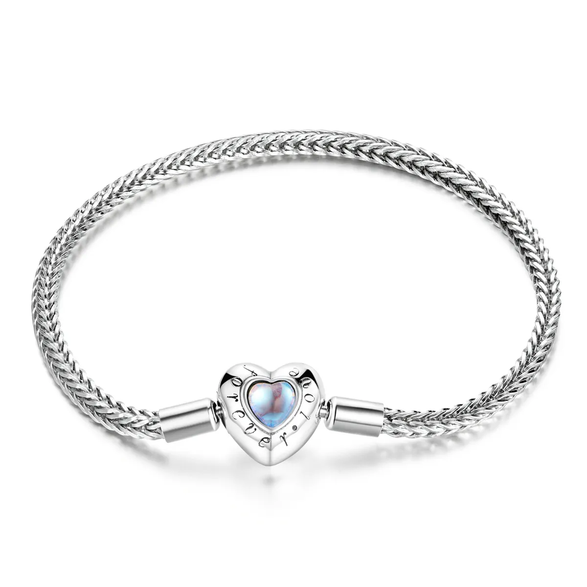 pandora style heart clasp bracelet scb223