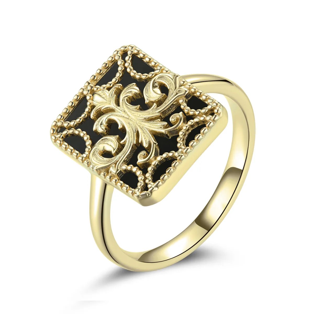 pandora style square ring bsr189