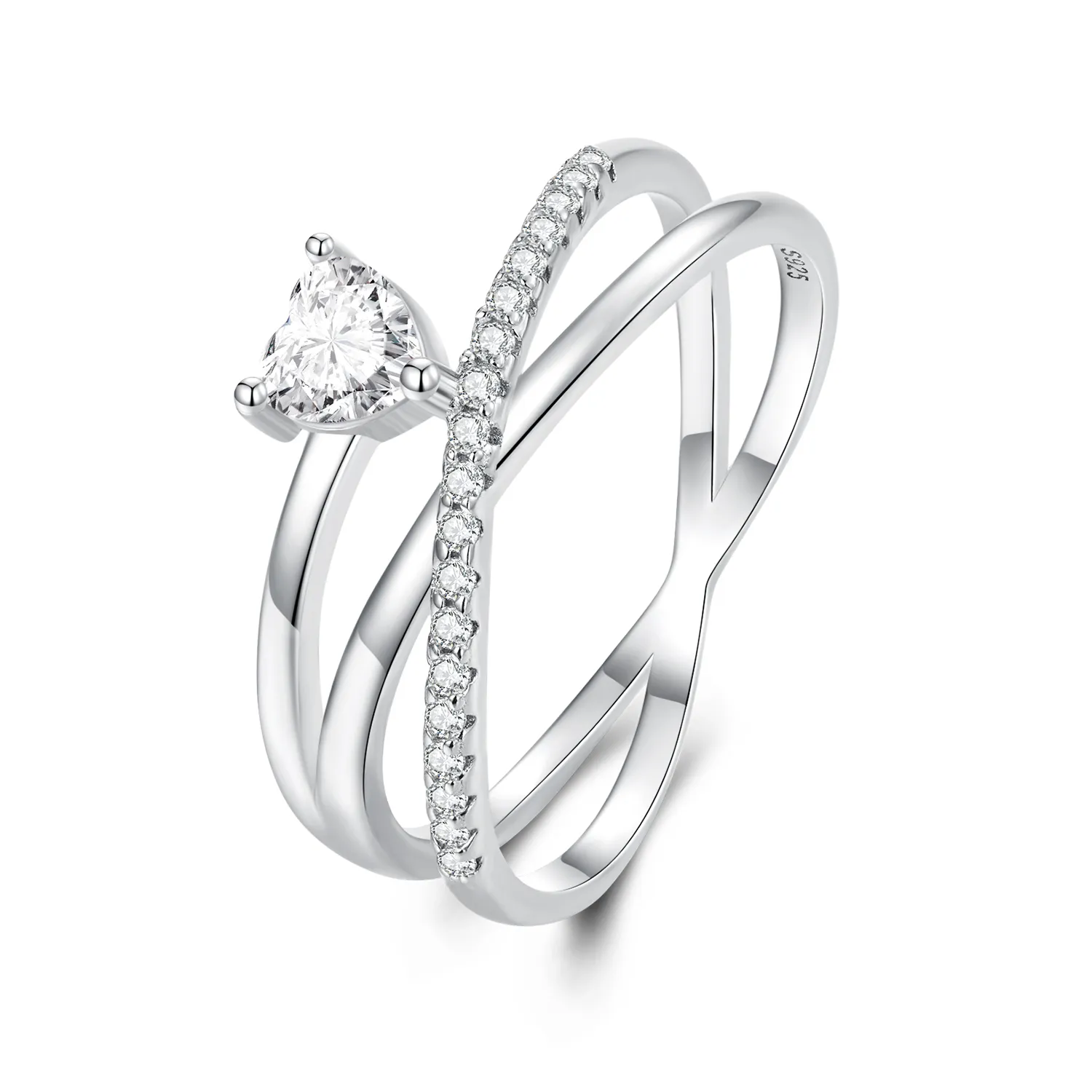 pandora style triple band ring bsr336