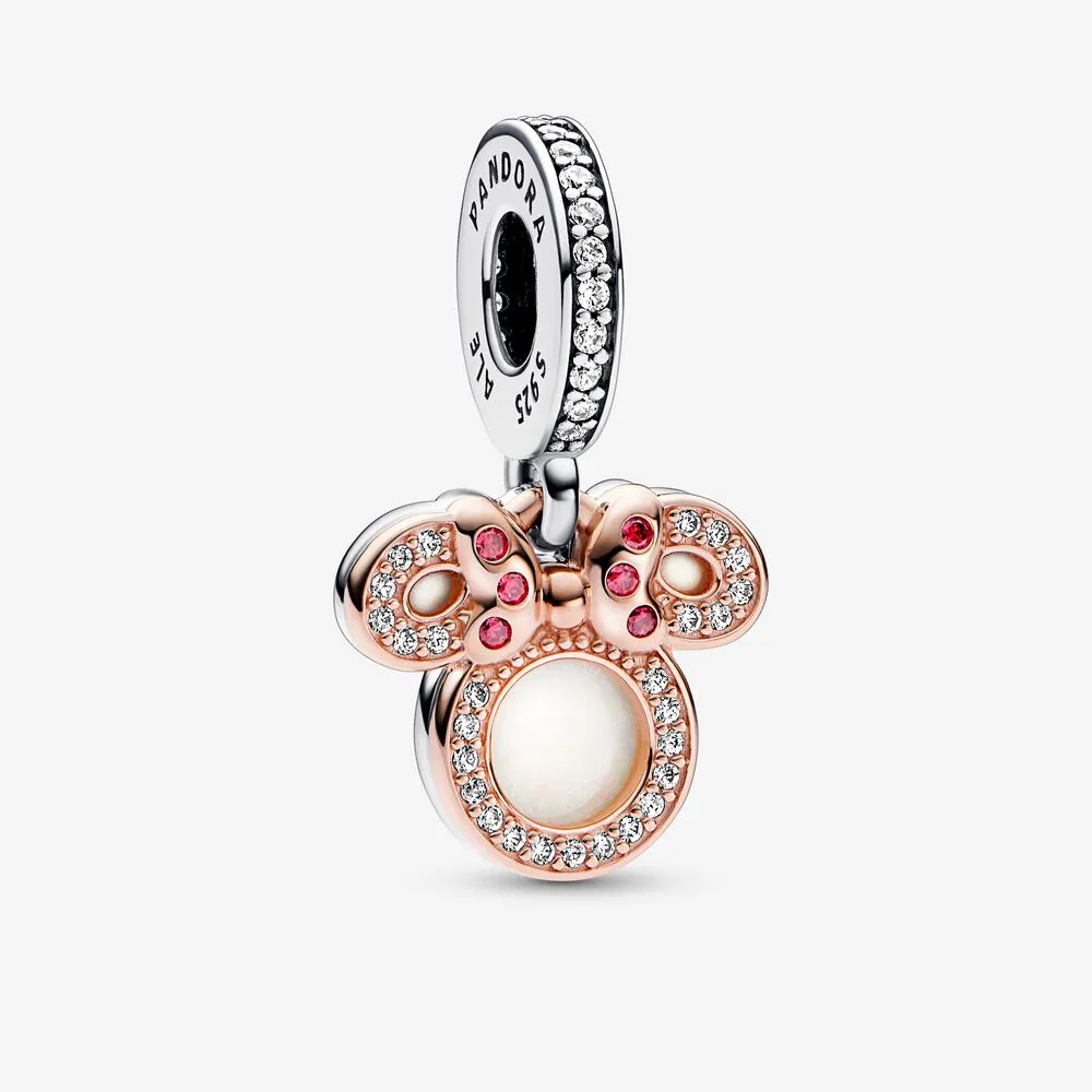 pandora disney minnie mouse silhouette double dangle charm 782615c01