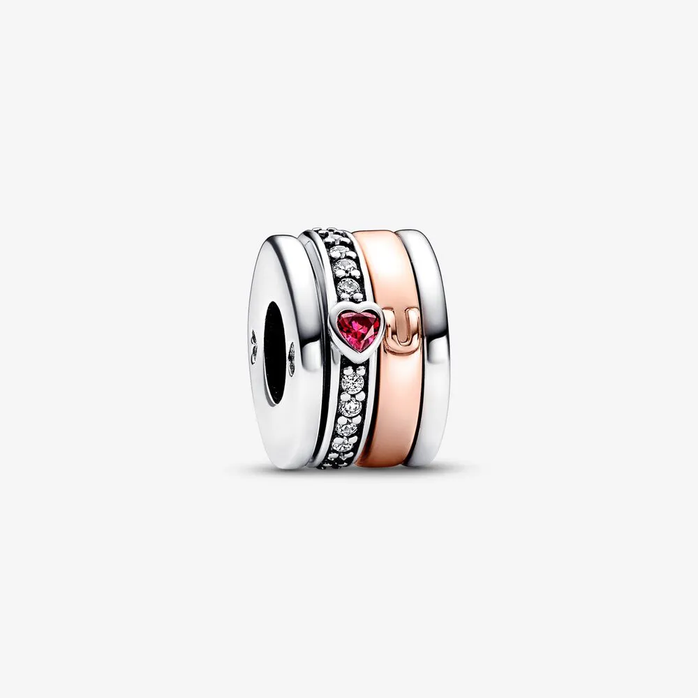 pandora twotone turning love message charm 782639c01