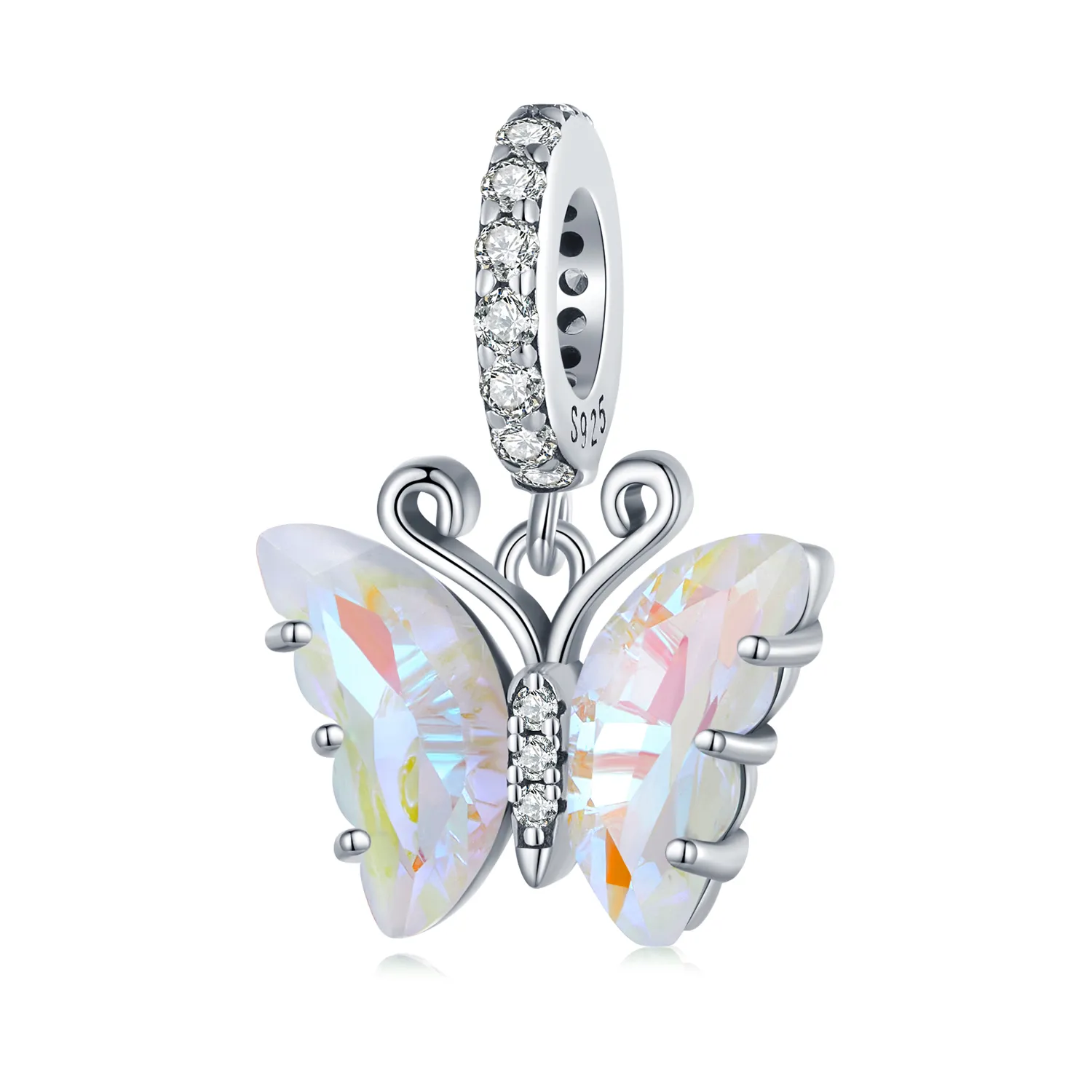 pandora style colorful aurora butterfly dangle scc2305cf