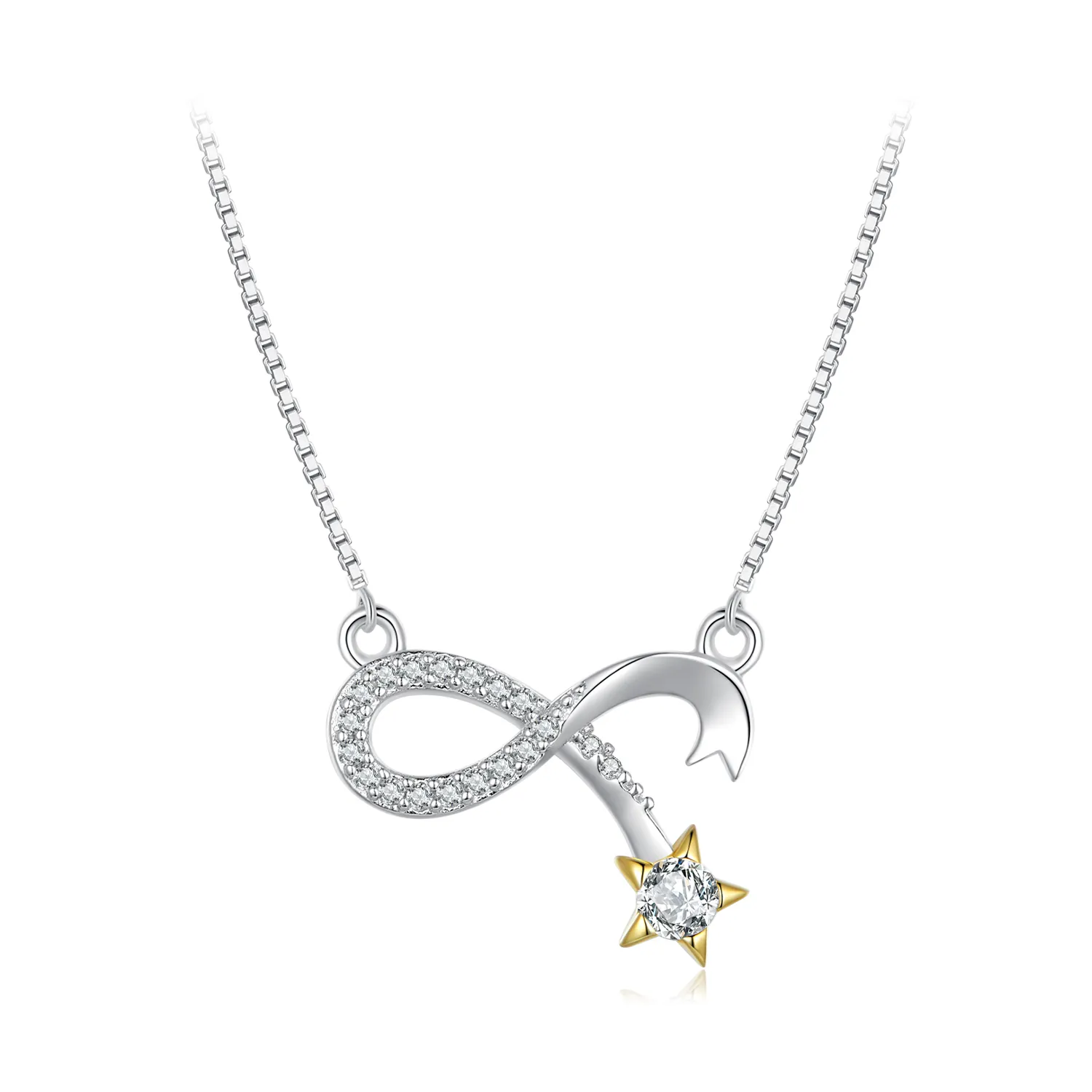 pandora style eternity symbol necklace bsn351