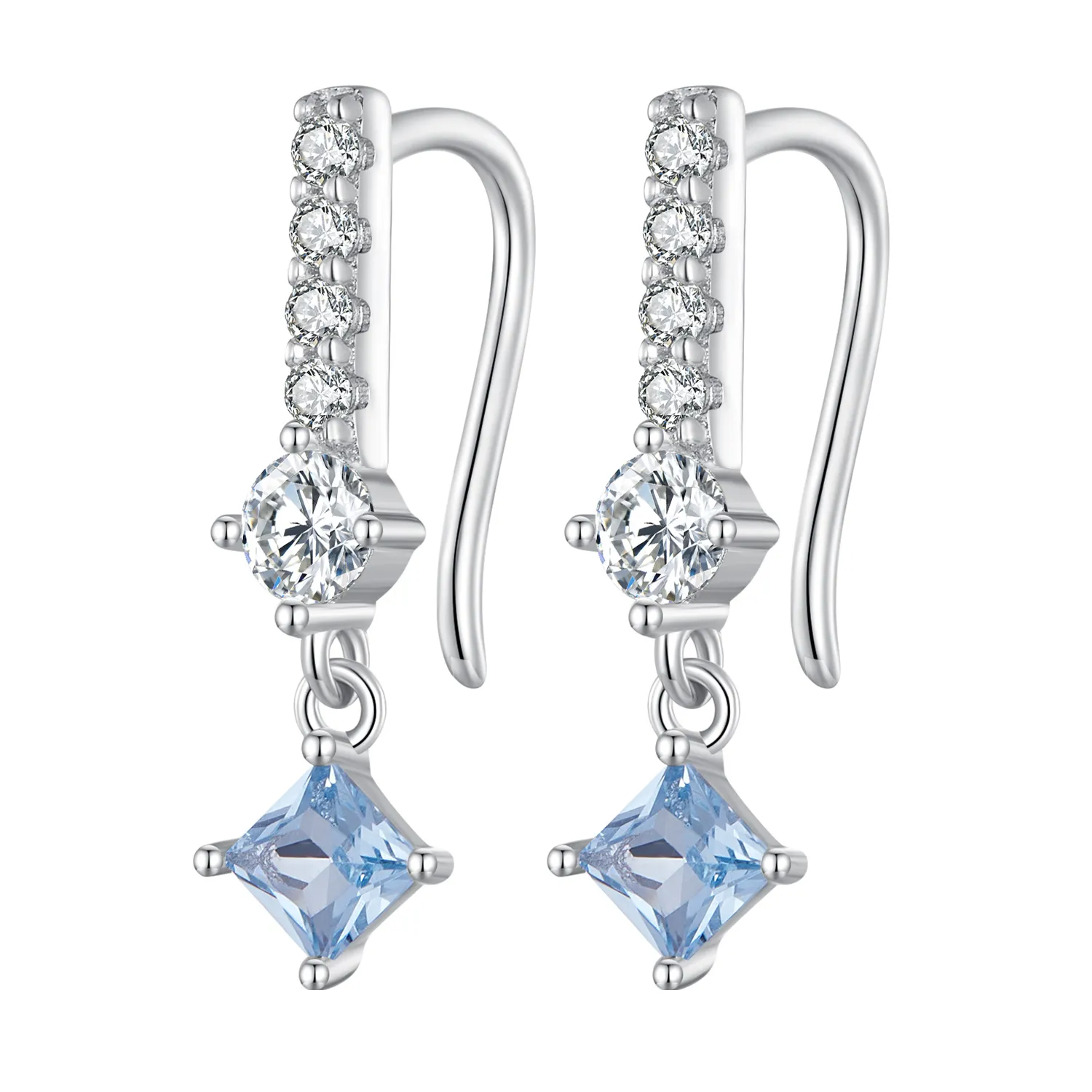 pandora style exquisite stoneset dangle earrings sce1586