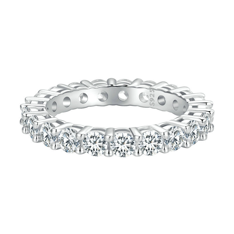 (image for) Pandora Style Shining Moissanite Ring(One Certificate) - MSR020 - Product Image