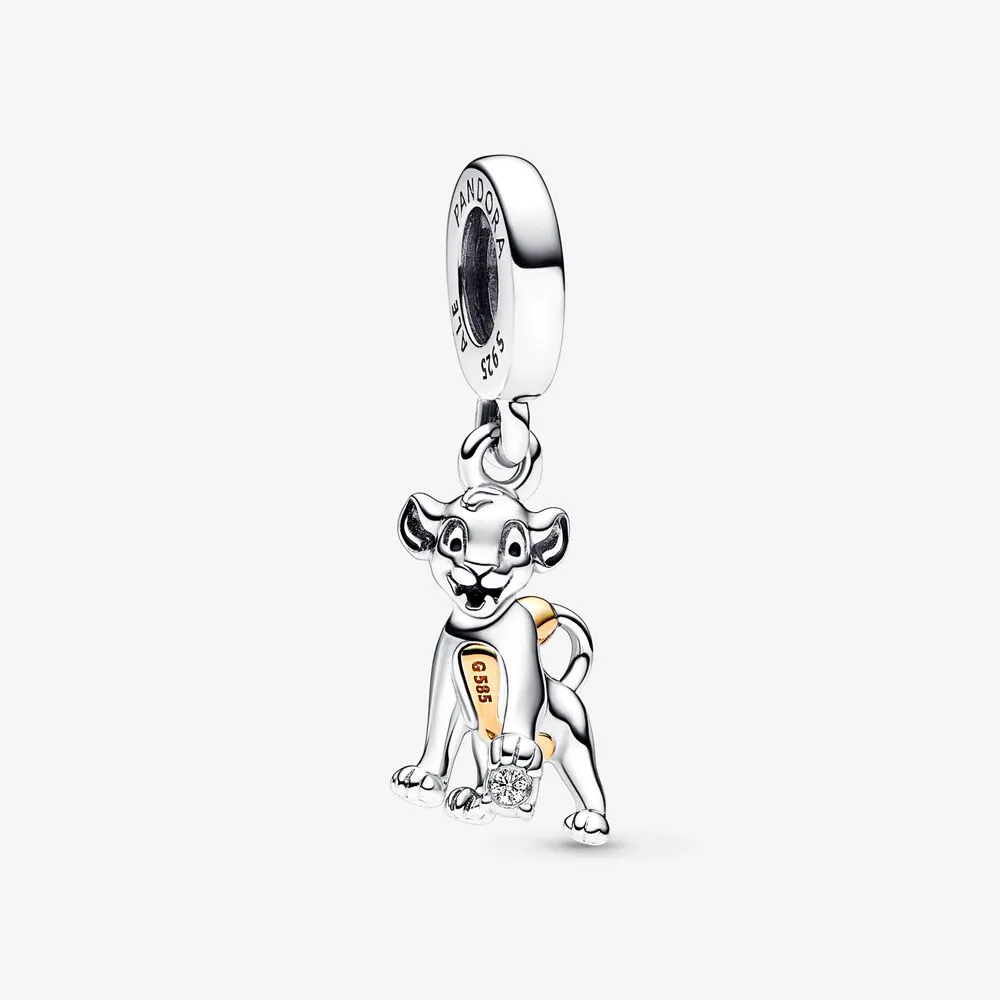 pandora disney 100th anniversary simba labgrown diamond dangle charm 792749c01