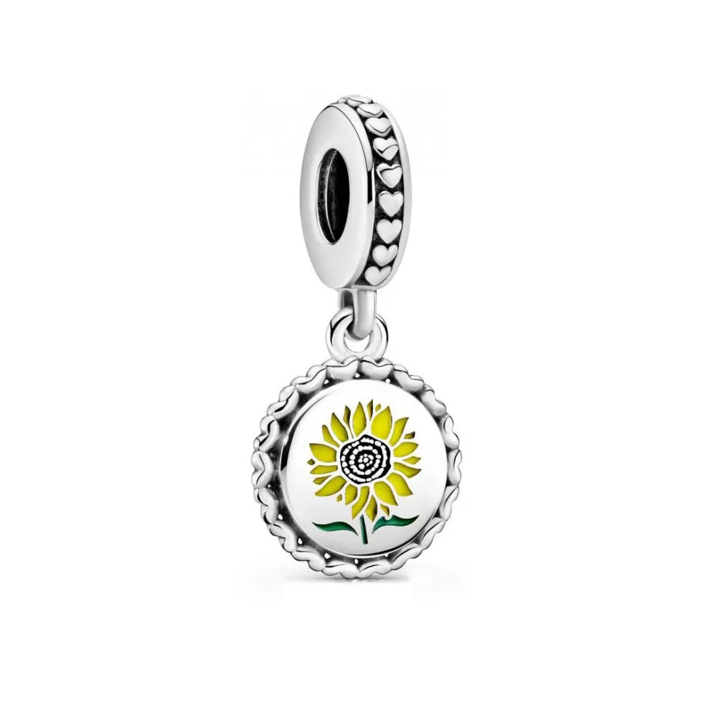 pandora sunflower love for all dangle charm 792018c00_e030