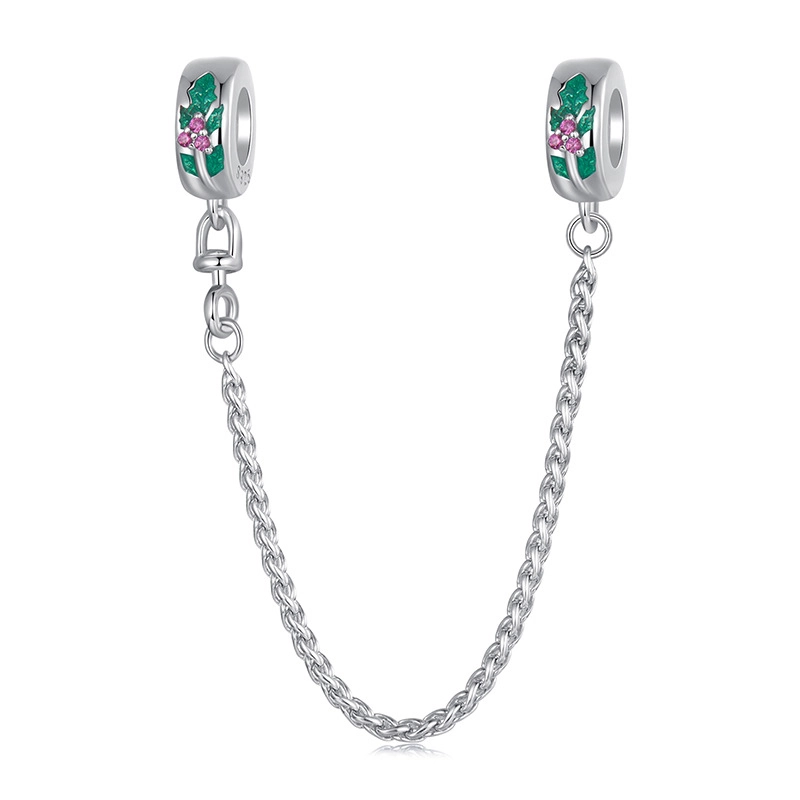 (image for) PANDORA Style Christmas Holly Safety Chain - SCC2918 - Product Image