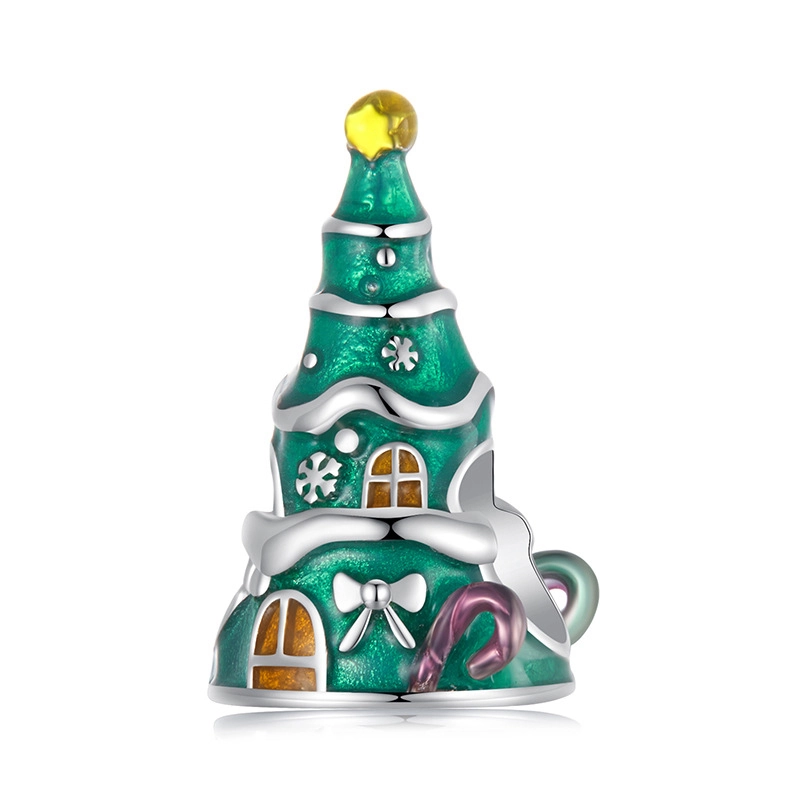(image for) PANDORA Style Christmas tree house beads - SCC2916 - Product Image