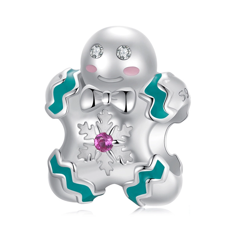 (image for) PANDORA Style Gingerbread Man Beads - BSC1068 - Product Image