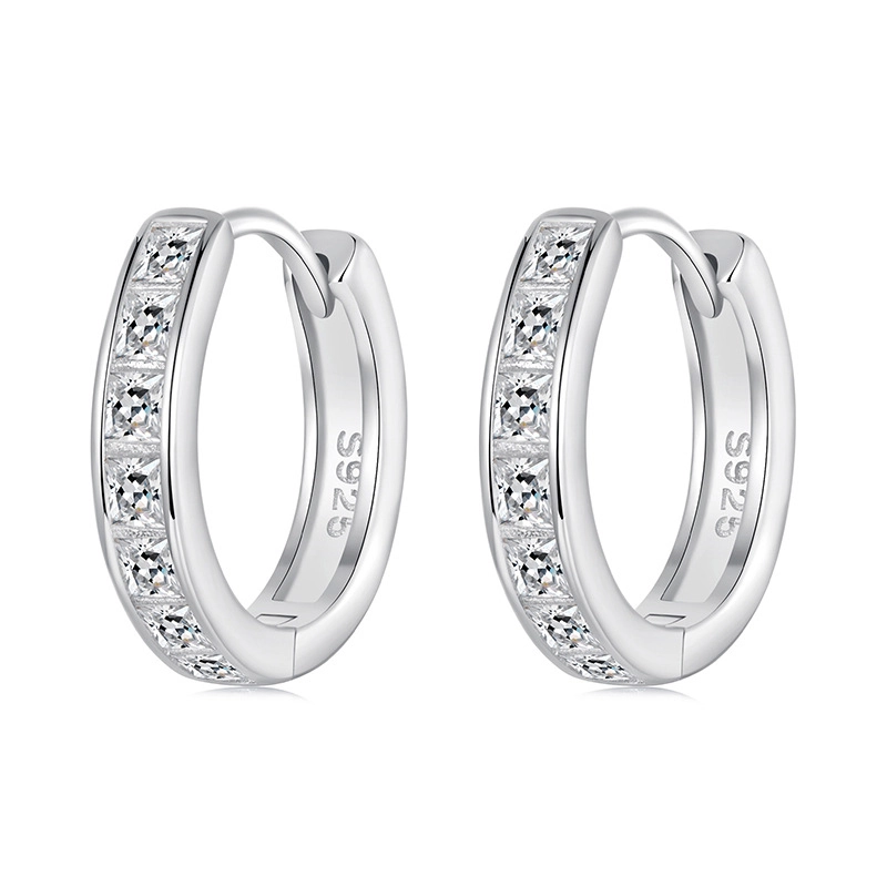 (image for) PANDORA Style Princess Square Sparkling Earrings - BSE1102 - Product Image