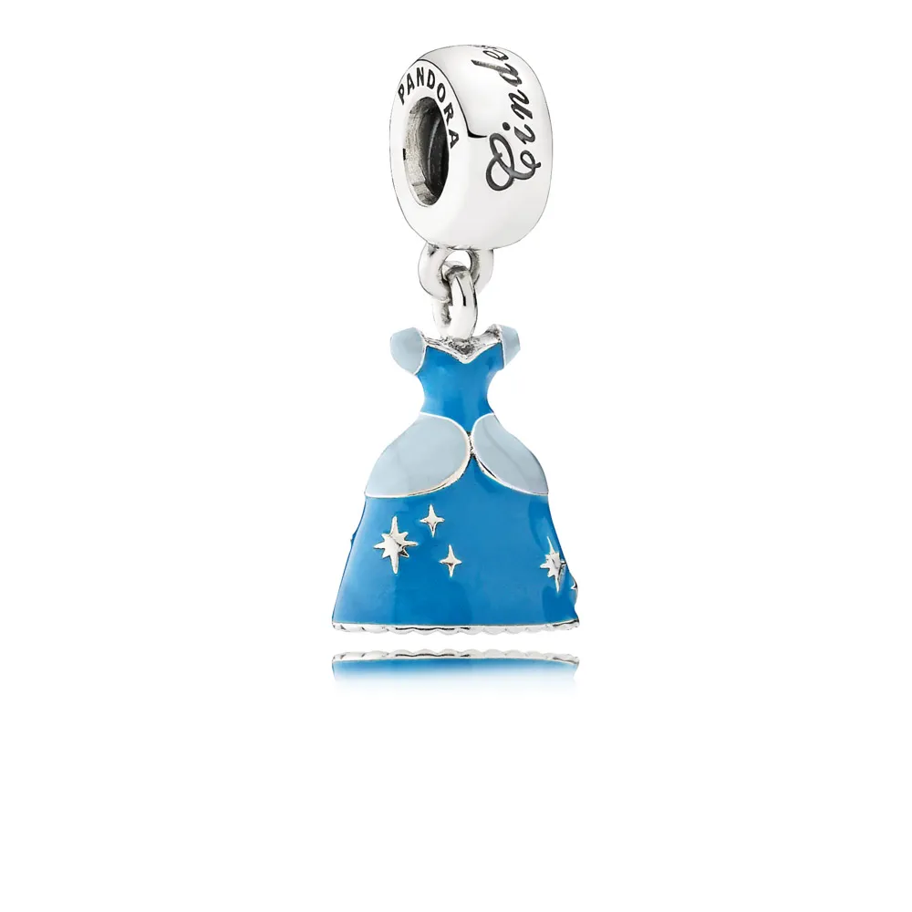 Disney, Cinderella's Dress Dangle Charm - PANDORA