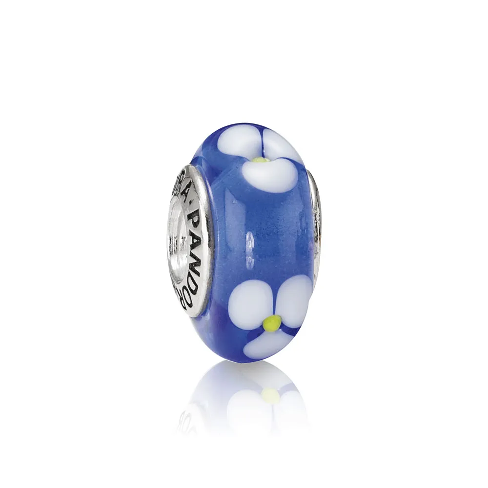 pandora blue flowers bead 790609