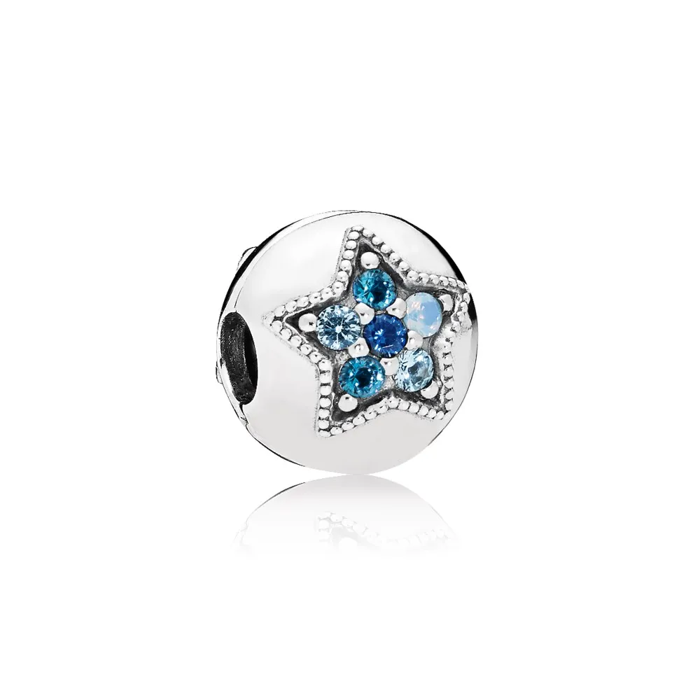 pandora bright star clip multicolored crystals 796380nsbmx