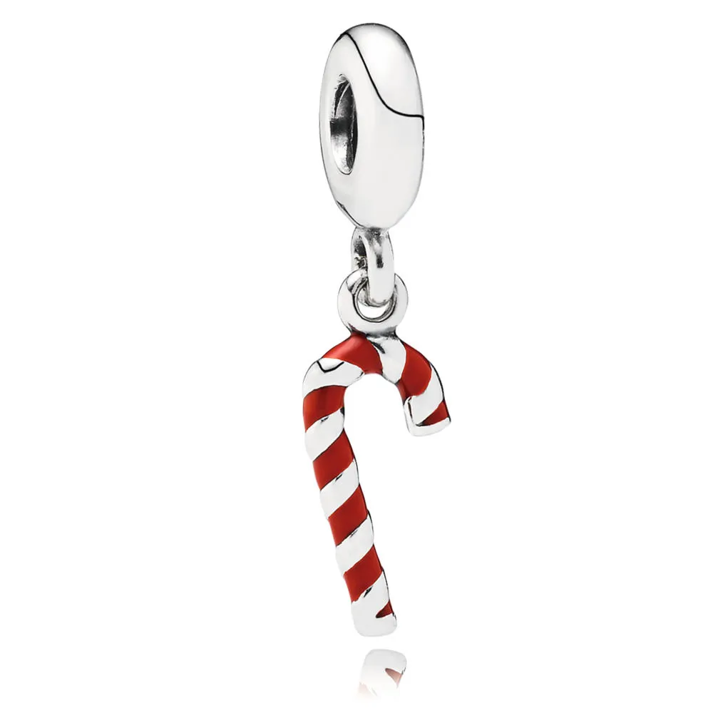 pandora candy cane pendant charm 791193en09