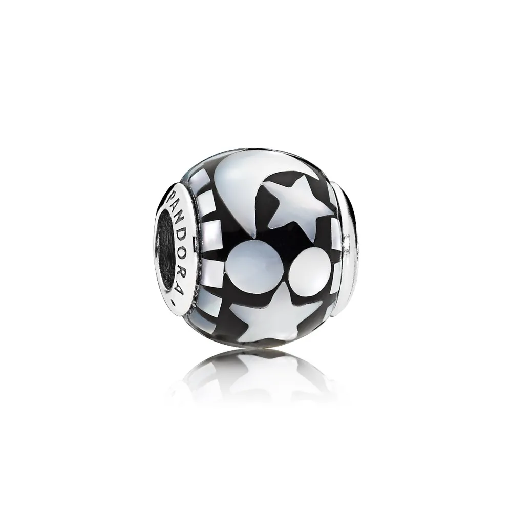 pandora celestial mosaic charm black acrylic motherofpearl 796400mmb
