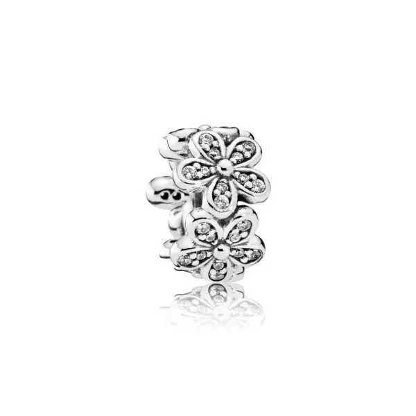 pandora dazzling daisies spacer clips 792053cz