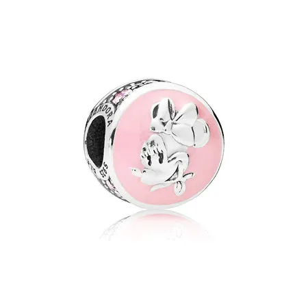 pandora disney vintage minnie clip bubblegum pink enamel pink cz 797170en96