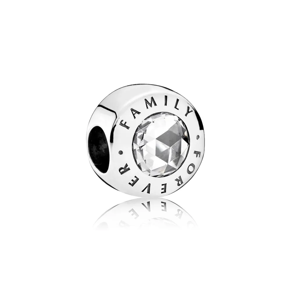 pandora family forever clear cz charm 791884cz